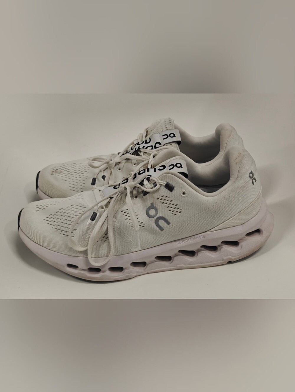 On Cloudsurfer Running Shoes White/Frost Men’s Size 10M Athletic Sneakers